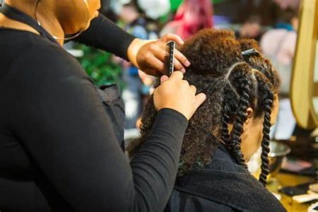 Hair Braiding at Natadola beach